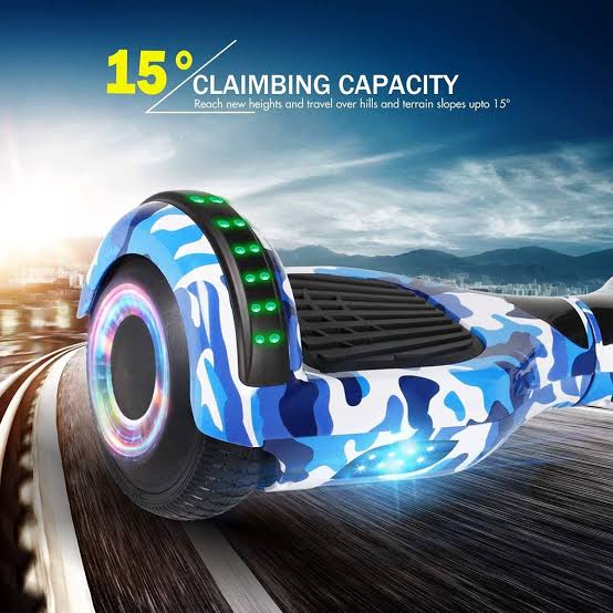 Blue Camo Hoverboard
